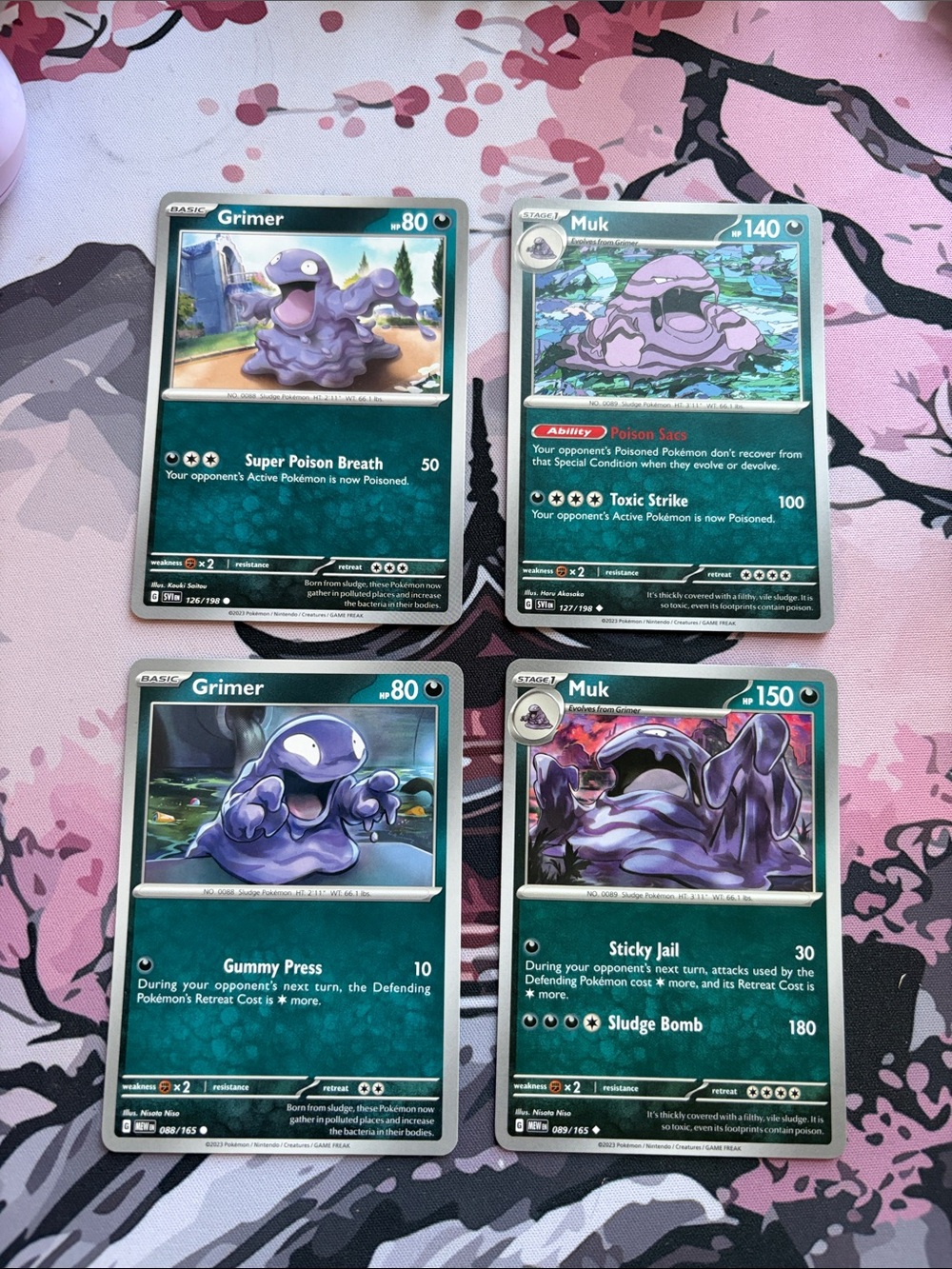 Grimer & Muk Evolution Line Lot | Pokémon 151 + Scarlet & Violet Base | 5/$25